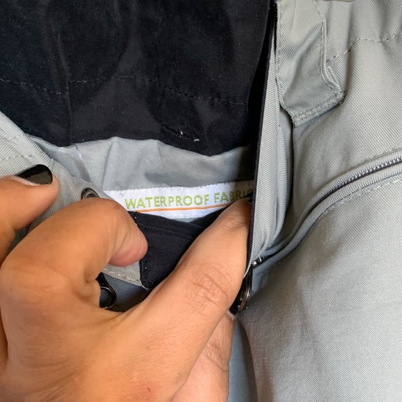 Black Dot-Gray Waterproof Snowboarding Pants Sz L - Picture 4 of 6